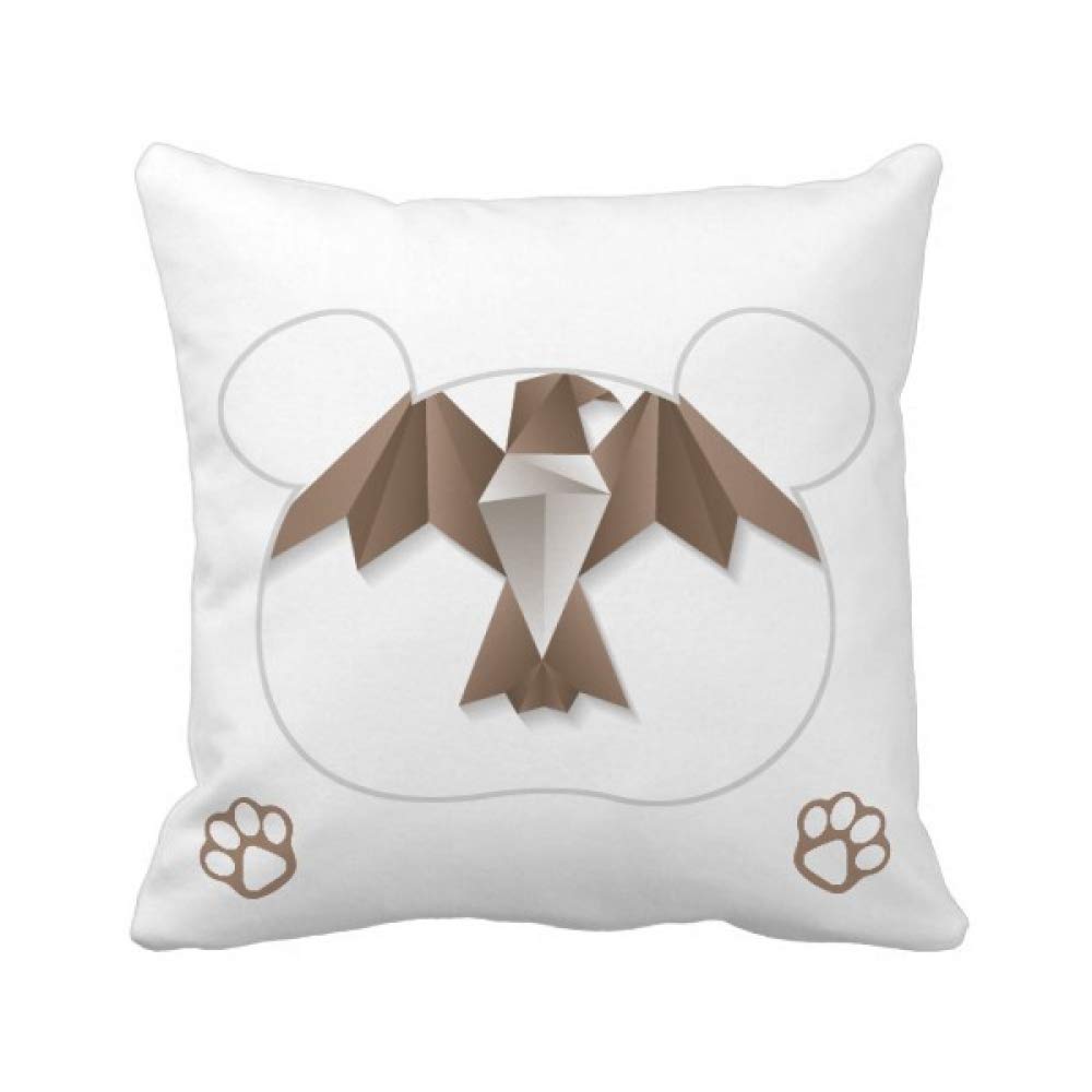 Housse de coussin aigle origami géométrique pour revitaliser un canapé terne facilement