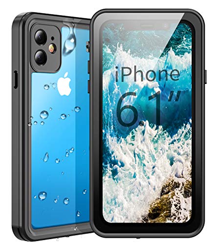 Temdan Waterproof iPhone 11 Case, 360 Rugged Heavy Duty Full Body Shockproof Clear