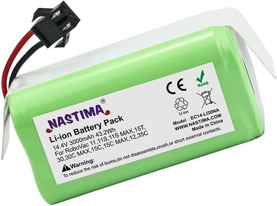 Batería De Repuesto 14.4V 2600mAh Para Robot Aspirador Conga - Compatible Con Modelos 990, 1090, 1790, 11S, 30, Etc.