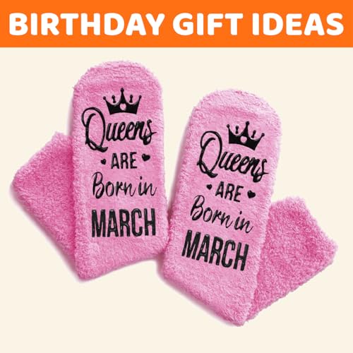 Image of HAPPYPOP Birthday Gifts Ideas for Mom - Pink Month Birthday Socks for Women