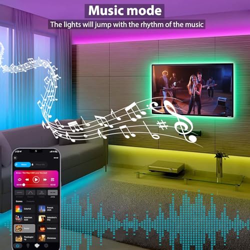 Tira LED RGBW COB 32.8 FT 24V con control WiFi y remoto miniatura 5
