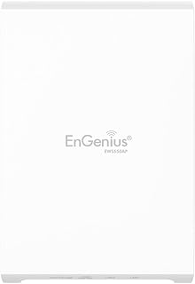 EnGenius Technologies EWS550AP Wi-Fi 5 AC1300 2x2 Dual-Band Managed Wall Plate Access Point, MU-MIMO, PoE Powered 802.3af/at, High Powered 21dBm, (3) GigE Ports to Connect Additional Devices