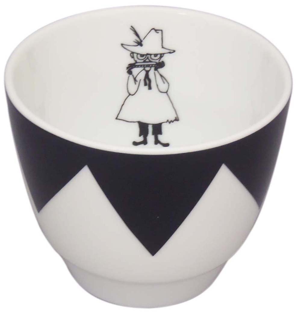 Yamaka Shoten MOOMIN MM703-339 Bob Foundation, Free Cup, Snuff Skin Pattern, Capacity: Approx. 7.4 fl oz (210 ml), Microwave Safe, Dishwasher Safe, Moomin Goods, Scandinavia, Mother's Day Gift,