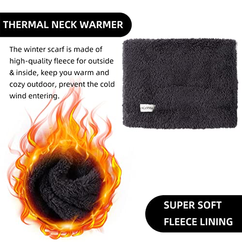 Image of JANGANNSA Fleece Kids Scarf - Warm Winter & Autumn Neck Warmer for Boys & Girls 1-6Y