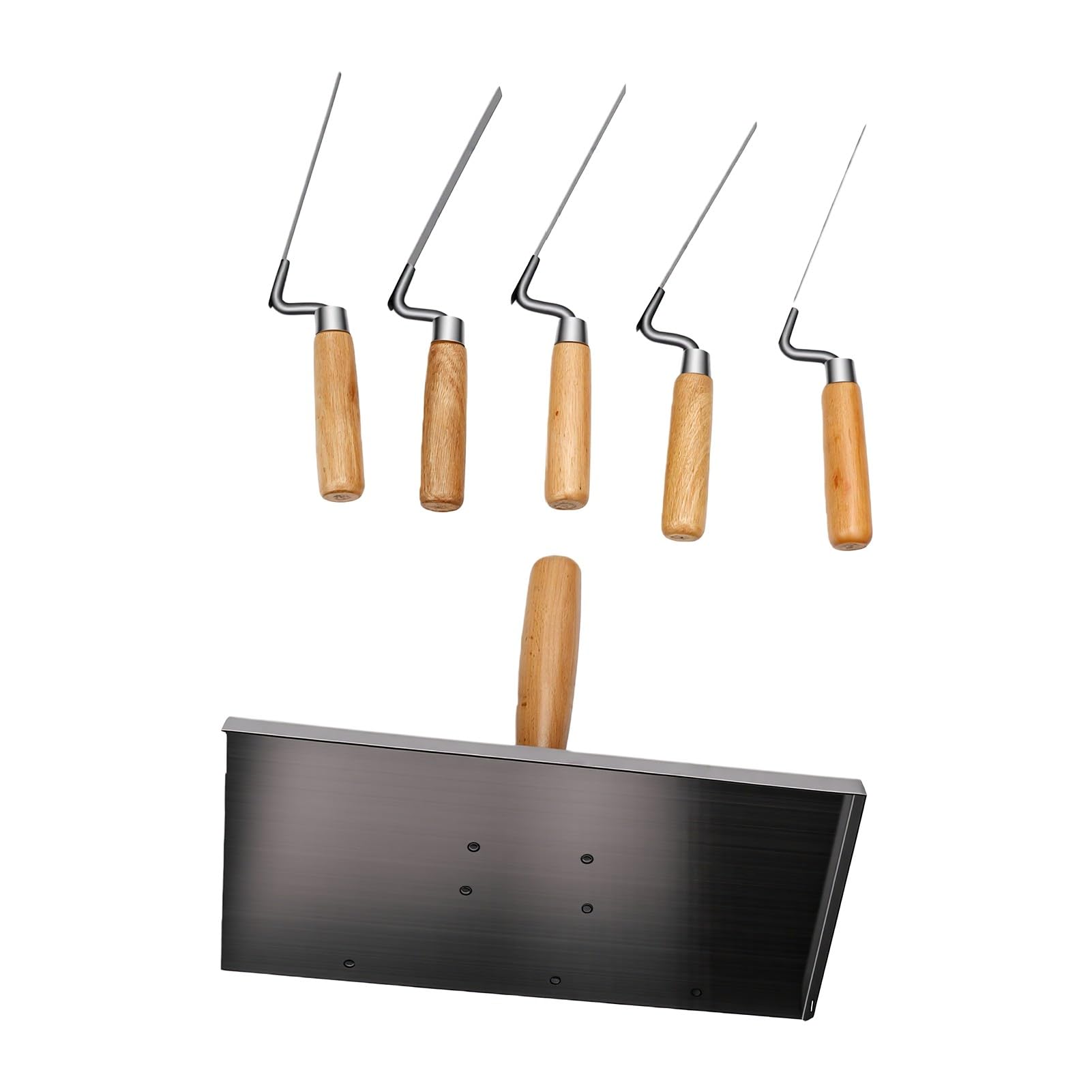 Truelle à Pointer Set, Outils de Maçonnerie Durables, 5 Tailles