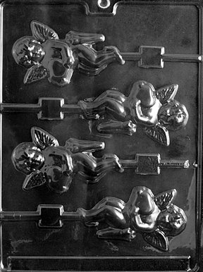 cybrtrayd V049 Love Heart Lolly Valentine Chocolate Candy Mold by