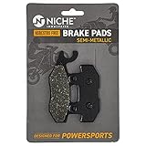 NICHE Rear Right Brake Pad Set for Yamaha 1XD-25806-10-00 Semi-Metallic