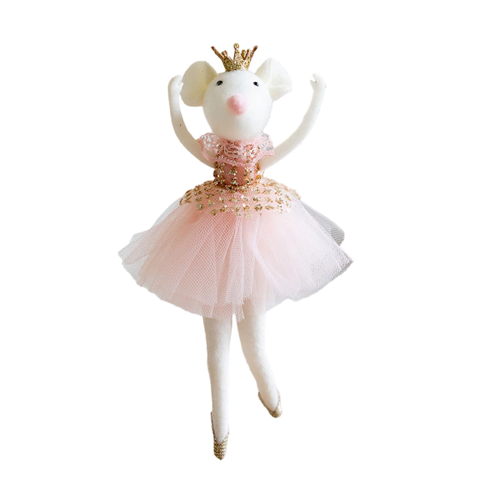 HGENAHGTF Ballet Dolls Christmas Tree Ornament for Holiday Festival 20cm Ballet Dancer Figurine Hanging Decoration Christmas Pendant