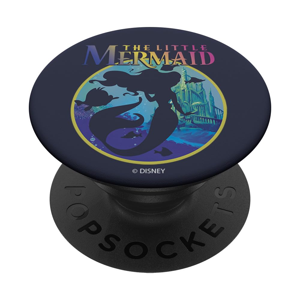Disney Little Mermaid Ariel Silhouette Rainbow PopSockets Standard PopGrip