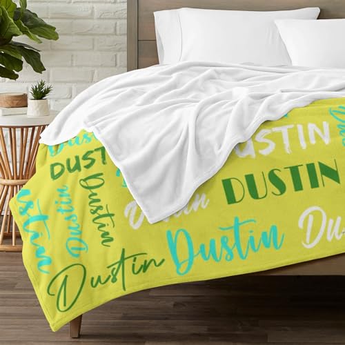 Personalized Blankets for Kids with Names Customized Blankets with Name for Adult Custom Blanket Gift for Birthday Christmas Valentines Day Gift