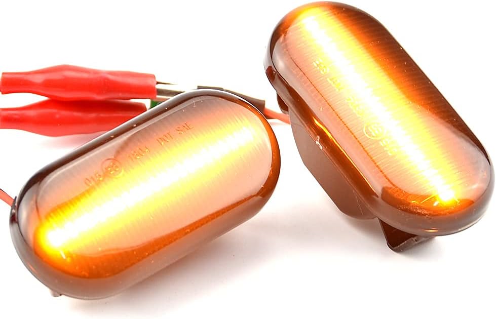 1 par de marcadores de guardabarros delanteros dinámicos LED marcadores laterales compatibles con Nis-san 350Z Z33 Frontier D40 Cube Z11 Latio C11