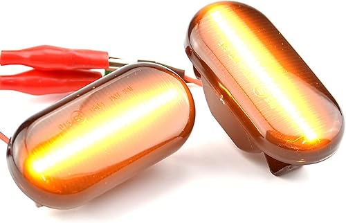 Miniatura 10 de QKLsudua 1 par de luces para guardabarros delanteros, marcadores laterales LED dinámicos compatibles con Nis-san 350Z Z33 Frontier D40 Cube Z11