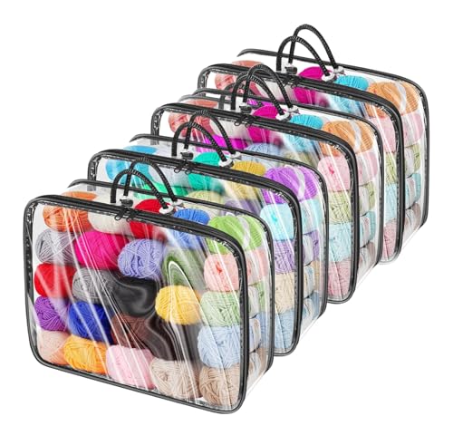 Sac de rangement pour fils aiguilles crochets organiseur portable noir