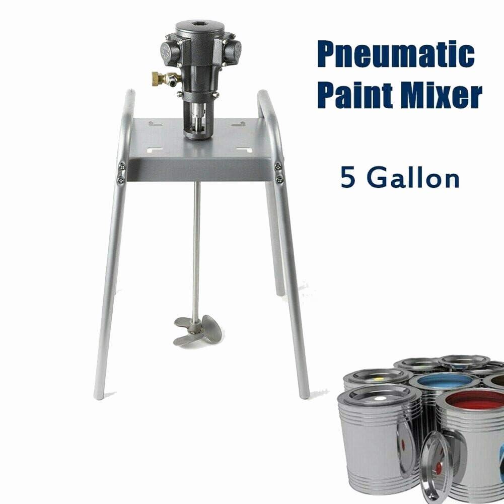 Máquina mezcladora de Pintura neumática de 5 galones y 20 litros, agitador de Aire, Mezclador de Pintura con Plataforma elevadora, máquina agitadora para Materiales de Revestimiento de Pintura