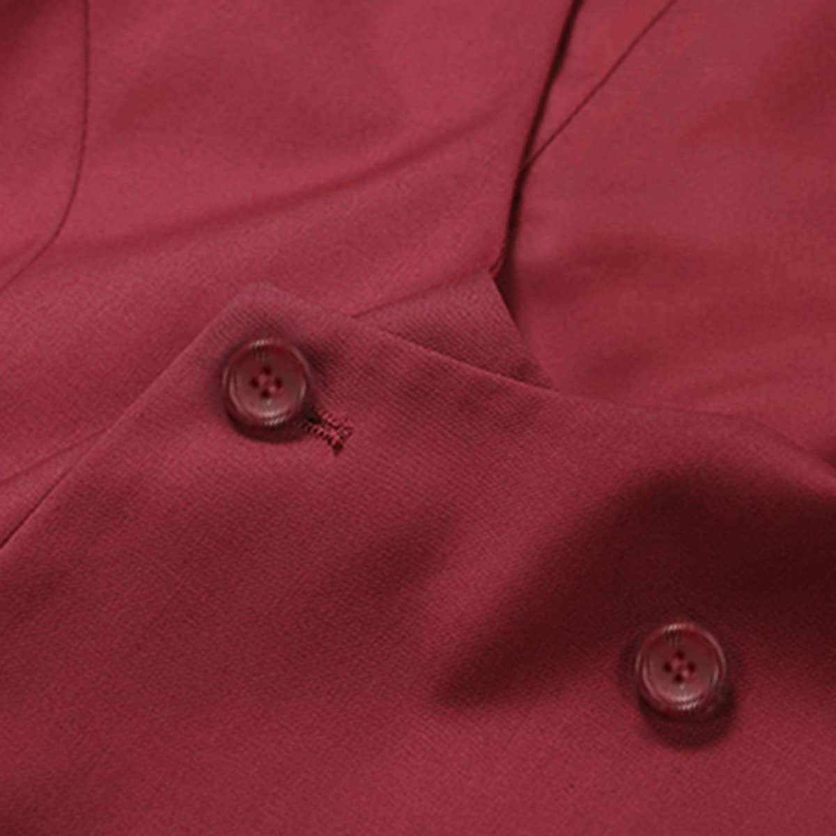 Allthemen Gilet da Uomo Gilet da Abito Doppiopetto Gilet da Uomo Western con Scollo Rotondo per Affari