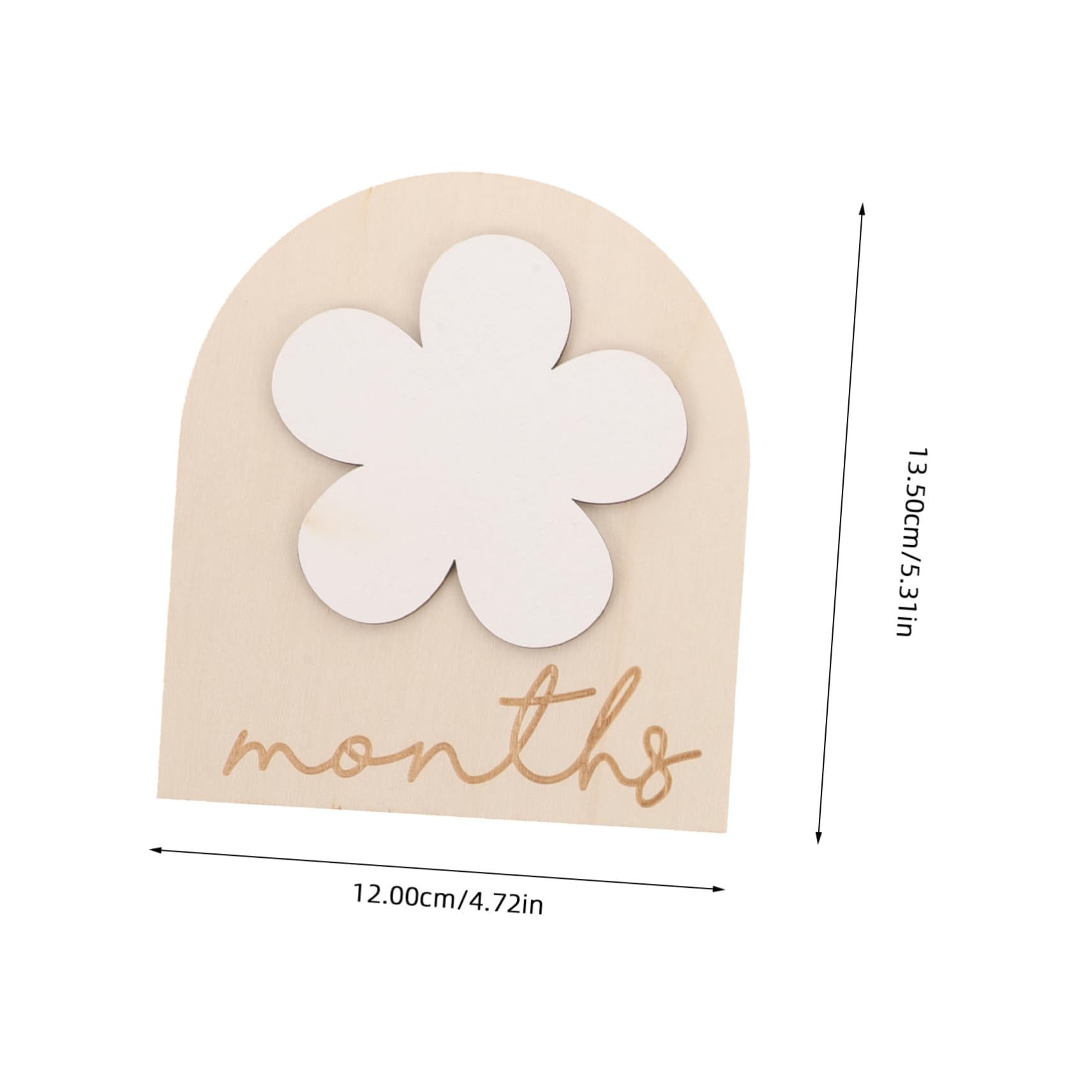 Angoily Baby Milestone Photo Props Newborn Month Milestone Birth Announcement Sign Wooden Decor