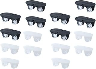 MILISTEN Cart Wheels Heavy Duty Storage Bins 16 Pcs Self Adhesive Mini Casters Wheels for Storage Box Pulley for Furniture Cabinet Organizer Trash Cans Furniture Casters Heavy Duty Caster
