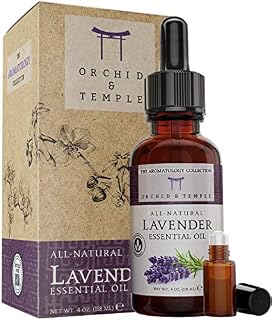 Lavender Essential Oil. 4 oz Bottle w Roller. Pure Therapeutic Grade Undiluted. For