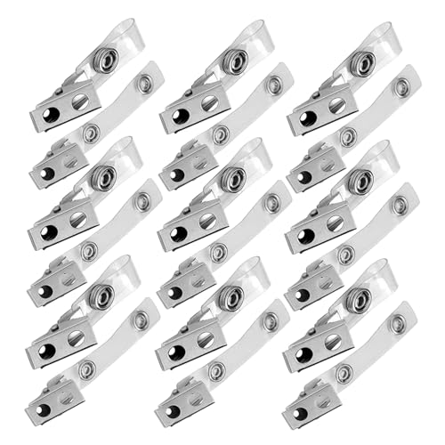 Clips métalliques pour badges et étiquettes nominatives lors de salons professionnels