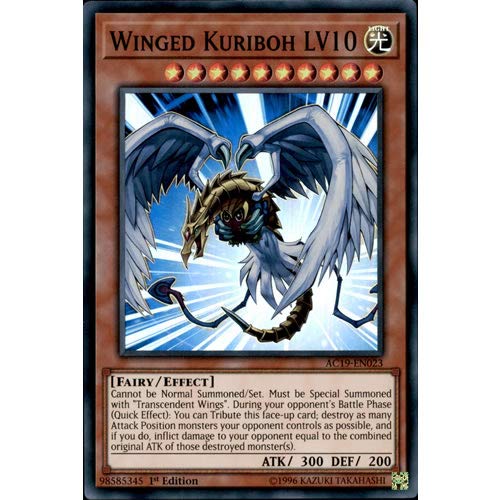 AC19-EN023 1st Ed Winged Kuriboh LV10 Super Rare Card Advent Calendar 2019 Yu-Gi-Oh Single Card