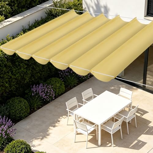 Bâche ombrage rétractable contre la chaleur bâche imperméable 200x750 - 2