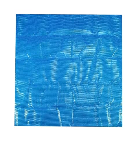 JKELPV Cubre Piscinas Manta de Burbujas Rectangular para SPA con energía Solar, 7 x 7 pies, Manta Flotante de Burbujas, Color Azul Accesorios Piscina