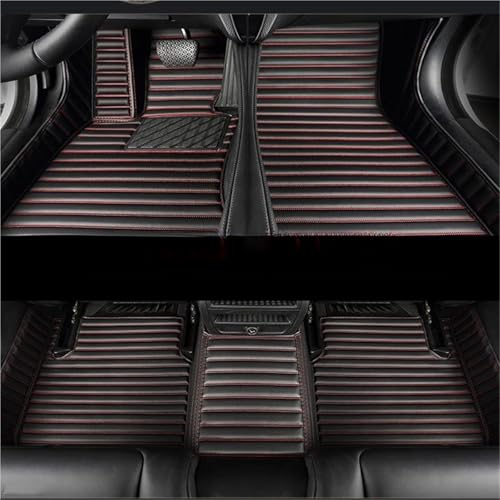 �t���A�}�b�g �� GL �N���X X164 X166 GLS�p 6 �� 7 2020-2023 RHD �X�g���C�v Pu ���U�[ 5D �Ԃ̃t���A�}�b�g�C���e���A�A�N�Z�T���[(Black Red,For GLS 7 Seat 2016-2019)