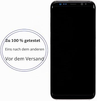 Display Screen for Samsung S8 G950FD TFT Silver with Frame Ohne Fingerabdruck,mit Reparatur Kit,TFT LCD,HD Display,Bildschirm ErsetzenNot Curved Screenfür Model:G950W G950S G950K