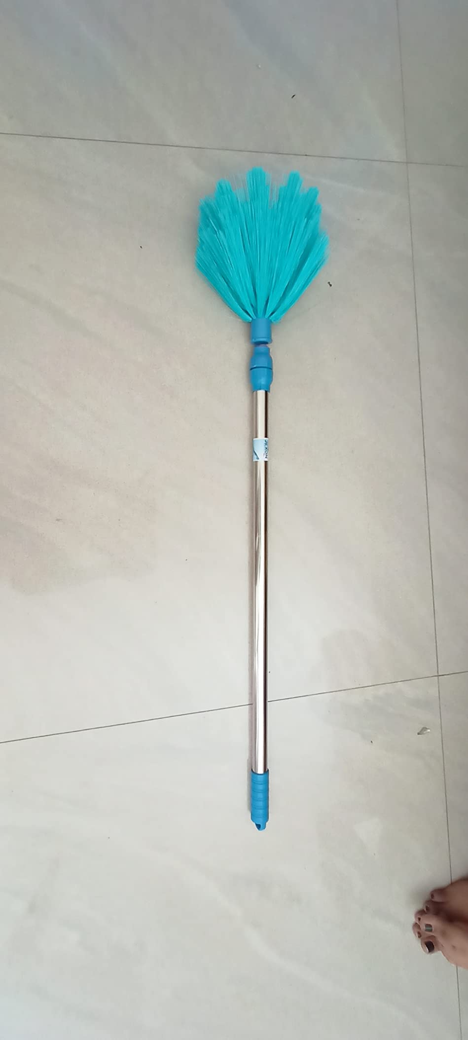 JEXE Web COB Broom [5 ft, Pack of 1] Broom with Long Stainless Steel ...