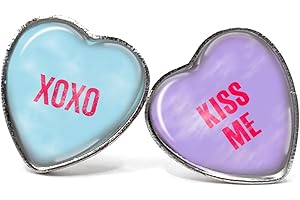 Artisan Personalized Message Heart Earrings