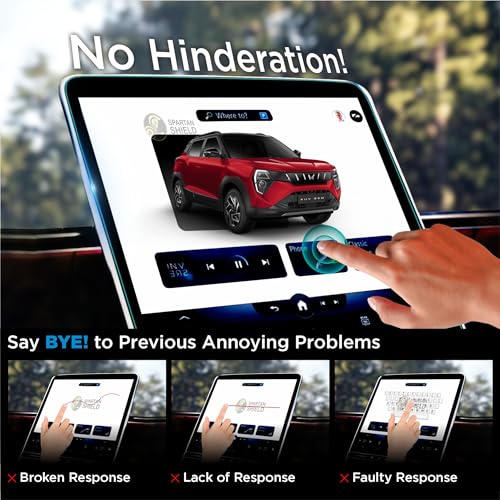 Image of Spartan Shield Screen Guard for MAHINDRA XUV 3XO 2026 [2024 - Running] || 10.25-inch Infotainment Protector | Scratch Proof | Water Resistant | Bubble-Free Installation | New XUV3XO Facelift Car Stereo Display Accessories [Not Tempered Glass]