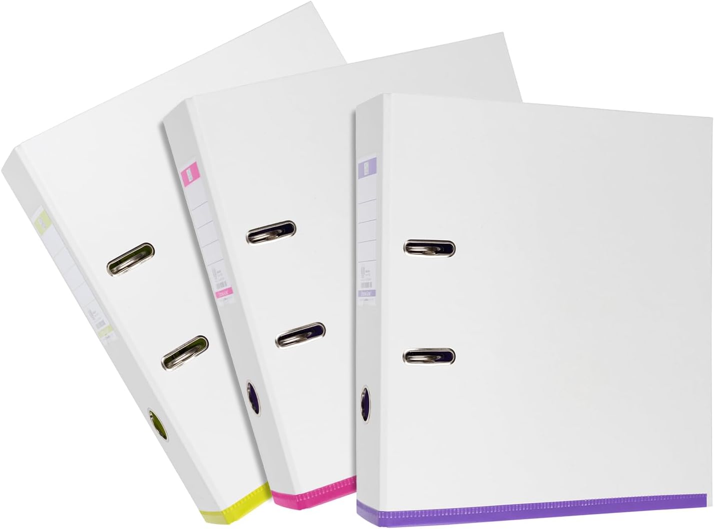 Oxford myColour Folder A4 8 cm Wide Two Colours White Assorted Pack of 3