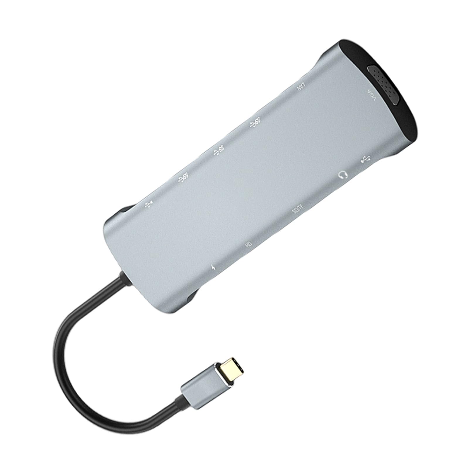 Stacja Dokująca USB C Hub 12 w 1 z rozdzielczością 4K