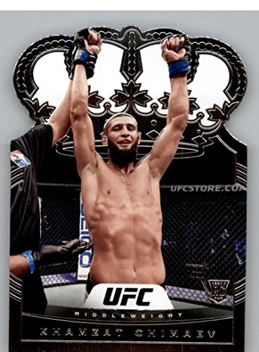 2021 Panini Chronicles UFC Crown Royale #18 Khamzat Chimaev Welterweight Official MMA Trading Card in Raw (NM or Better) Condition