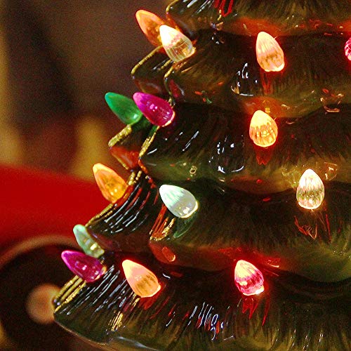 Blissun 10 Inch Ceramic Christmas Tree thumb #4