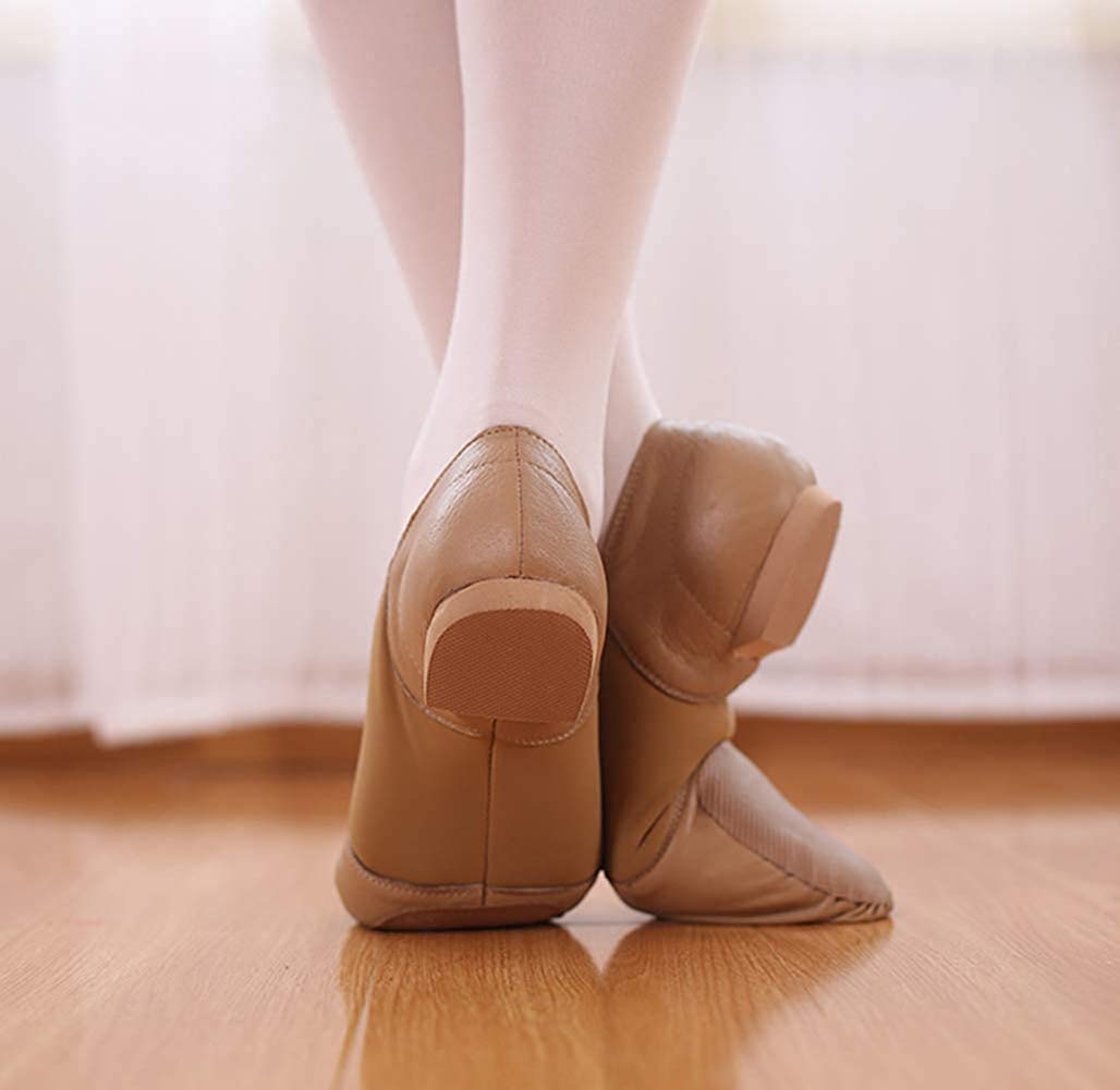 Scarpe da Danza Jazz in Pelle Donna Classica Comodo Scarpette da Danza Ballo