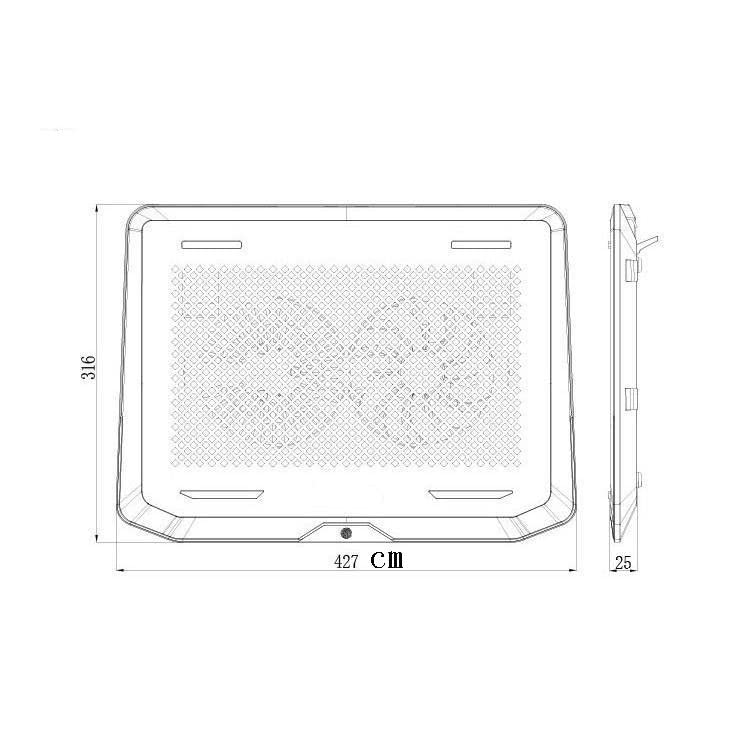 Base de enfriamiento para laptop hasta 17.3 pulgadas miniatura 7