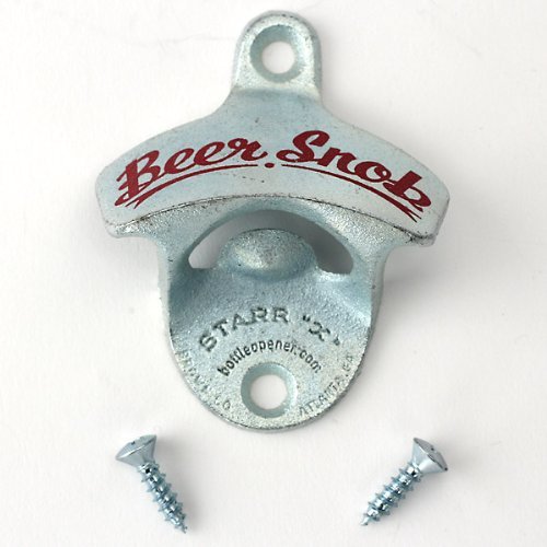 1 X Beer Snob Wall Mount Bottle Opener