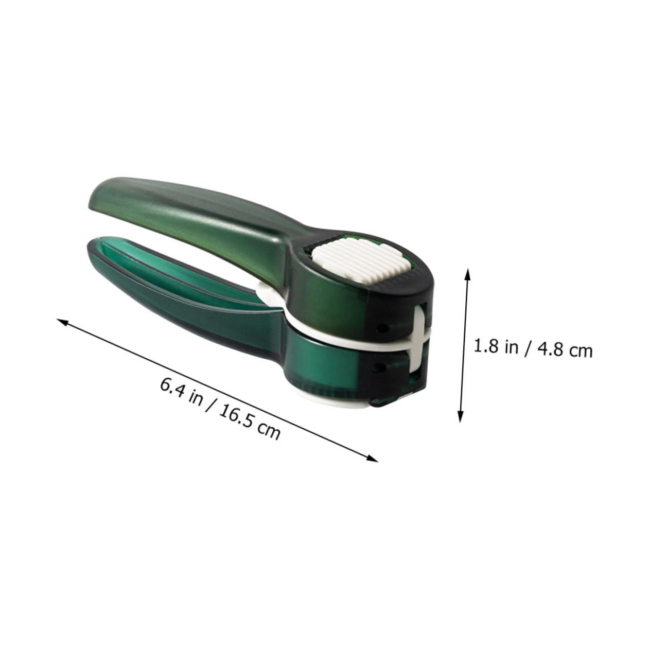 OFFSCH Garlic Press Portable Mincer Ginger Crusher Dual Use Chopping Tools for Effortless Food Preparation Ergonomic Design Compact Easy to Clean Transparent