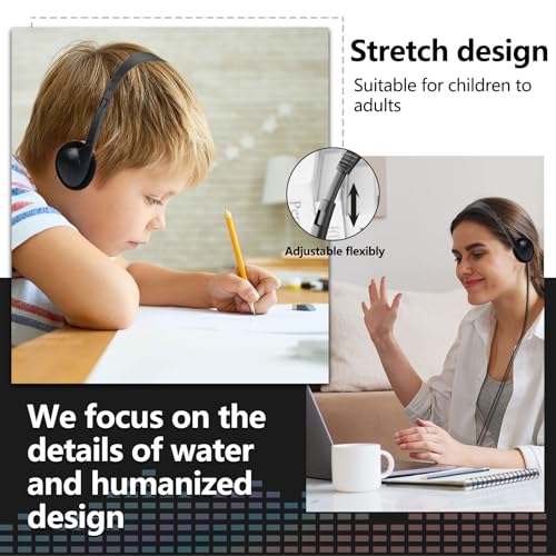 Image of USB C Headphones Bulk 20 Pack for Kids Classroom School,USB Type C | Headphones Class Set for School Student Children Compatible with Pad Smartphones Travel Testing Black
