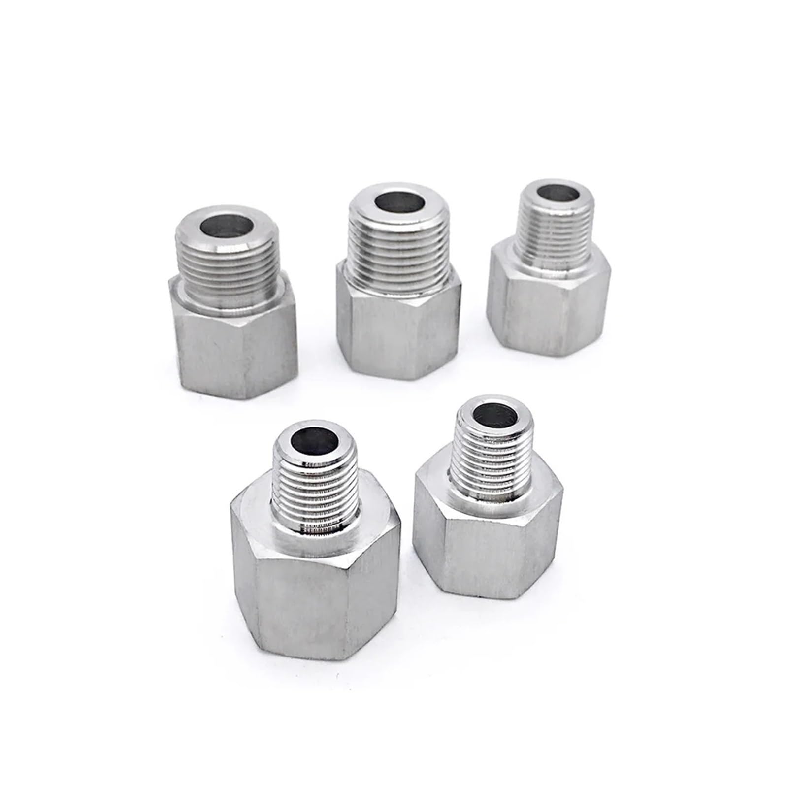 LDHNFBYV Raccord Réducteur Acier Inoxydable M10/14/20 - Filetage BSP NPT Femelle Mâle - Coupleur Haute Pression Manomètre