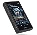 Dual Layer Shockproof TPU Carbon Fiber Textured Hard Rugged Protective Skin Cover Shell Case for Sony Walkman NW-A300 Series NW-A306 NW-A307 (Black)