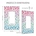 Colorful Mermaid Scales 1 Gang Rocker Light Switch Plate Cute Blue Single Decora Outlet Wall Cover Faceplate Decorative Wallplate for Bathroom Girls Bedroom Kids Baby Nursery Living Room Decorate