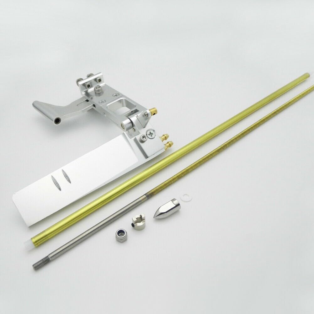 Zestaw steru sterowego wału elastycznego 4 mm RC Boat Marine Mount | Ten zestaw steru sterowego zapewnia precyzyjną kontrolę i wydajne chłodzenie wodą zdalnego sterowania statkiem morskim.