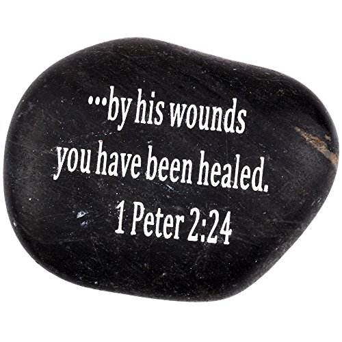 Holy Land Market Gravierter Dekostein Bibelzitat 1 Peter