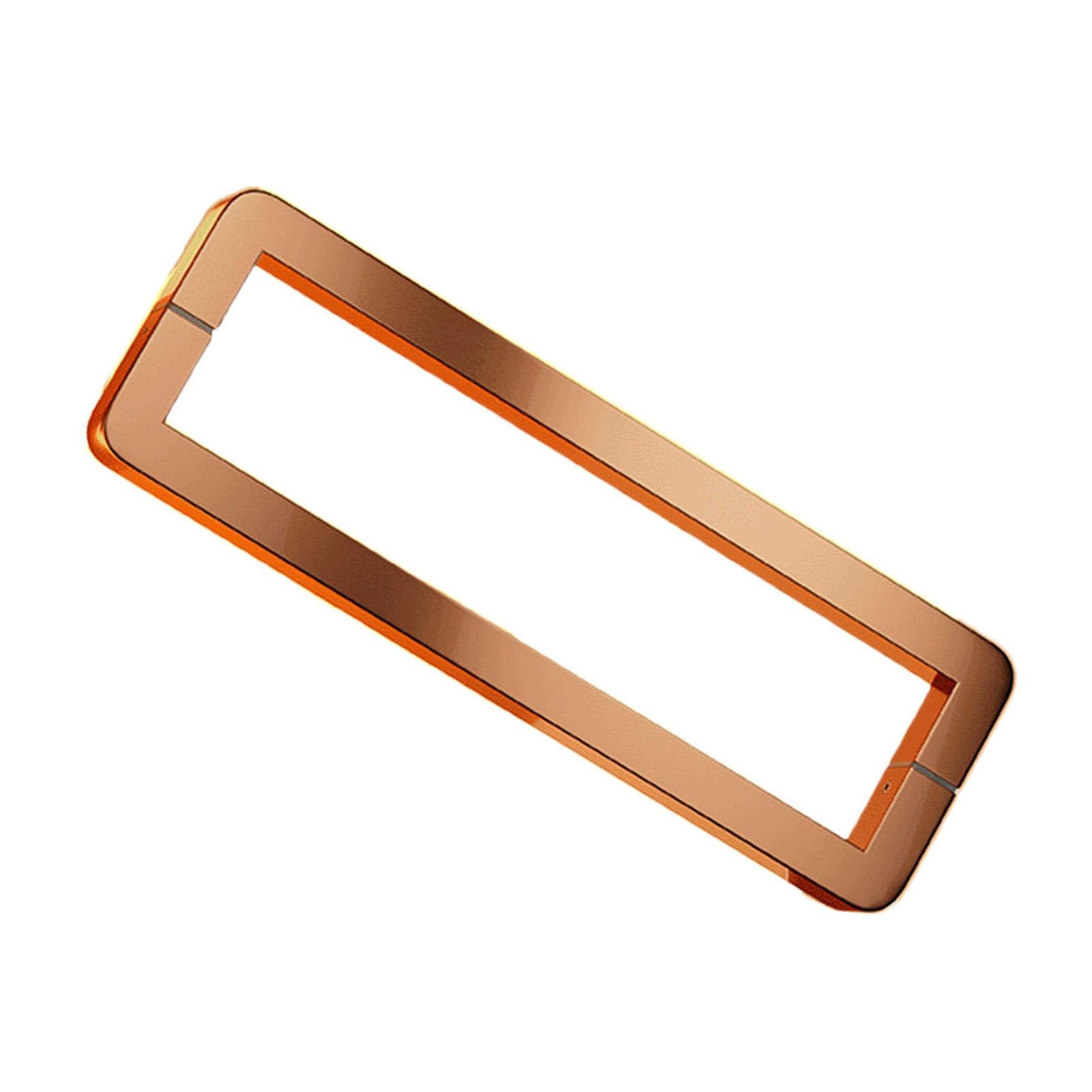 ZFUCMAYL Square Glass Door Handles,12.79" to 60" Sliding Door Handles,Stainless Steel Sliding Door Handle for Bathrooms Shopping Malls Offices(Pink Gold,Pitch-1025mm)