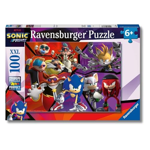 Ravensburger - Puzzles XXL Sonic Prime | Puzzle 6 Años O Más | Regalo Niño 6 Años O Más De 100...
