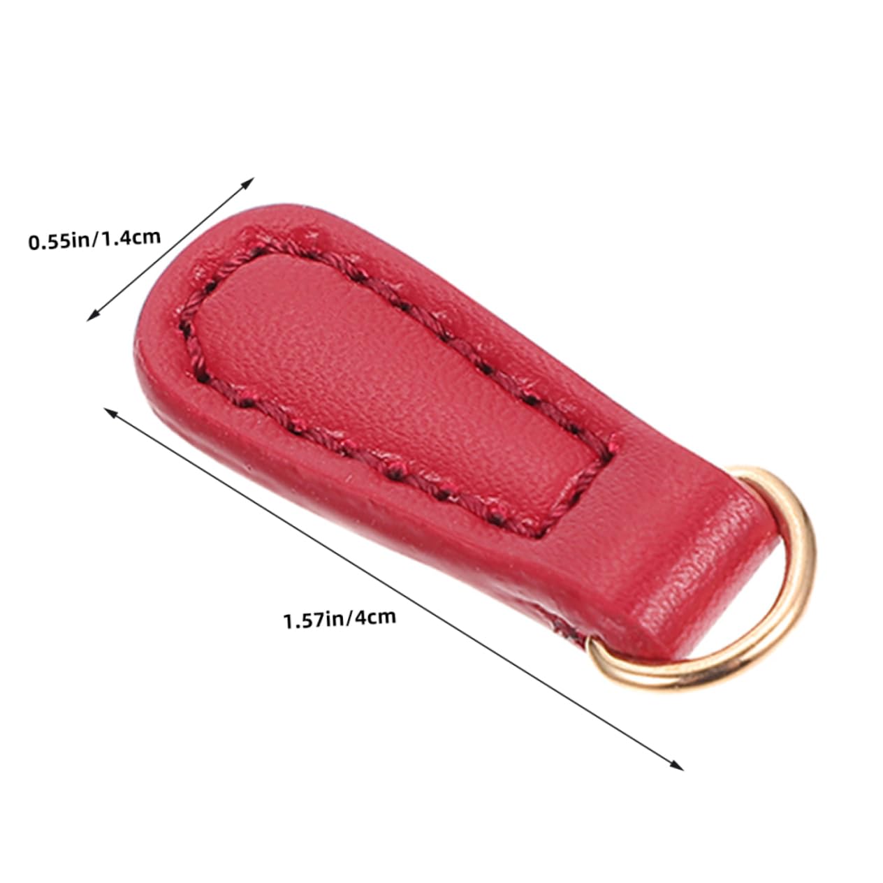 CIMAXIC 4pcsreplacementzipperpullszippertagshandsewnzippersliderreplacementfauxleatherzipperlock