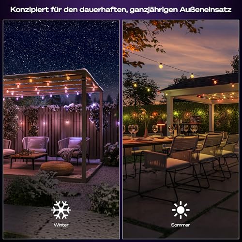 Philips Hue Festavia Globe Außenlichterkette, 21m, 30 Lampenkugeln – Ansicht 6