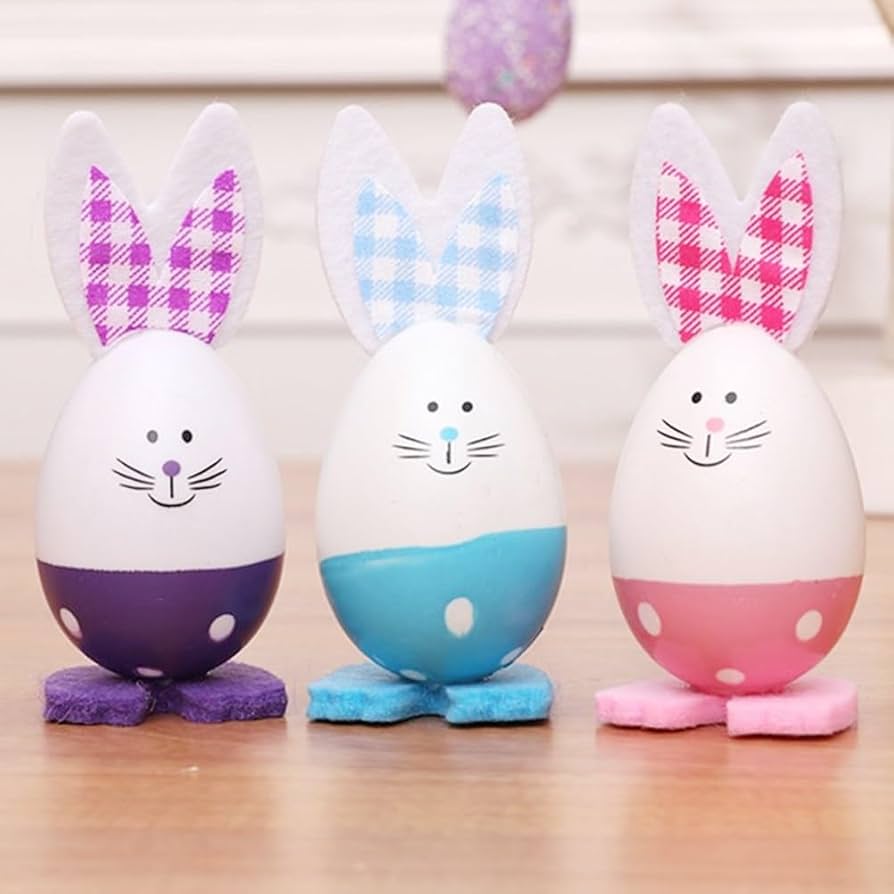 【新品】ドイツ購入 作家もの手描きオーナメント 6個セット　イースターエッグ 新品】ドイツ購入 作家もの手描きオーナメント 6個セット